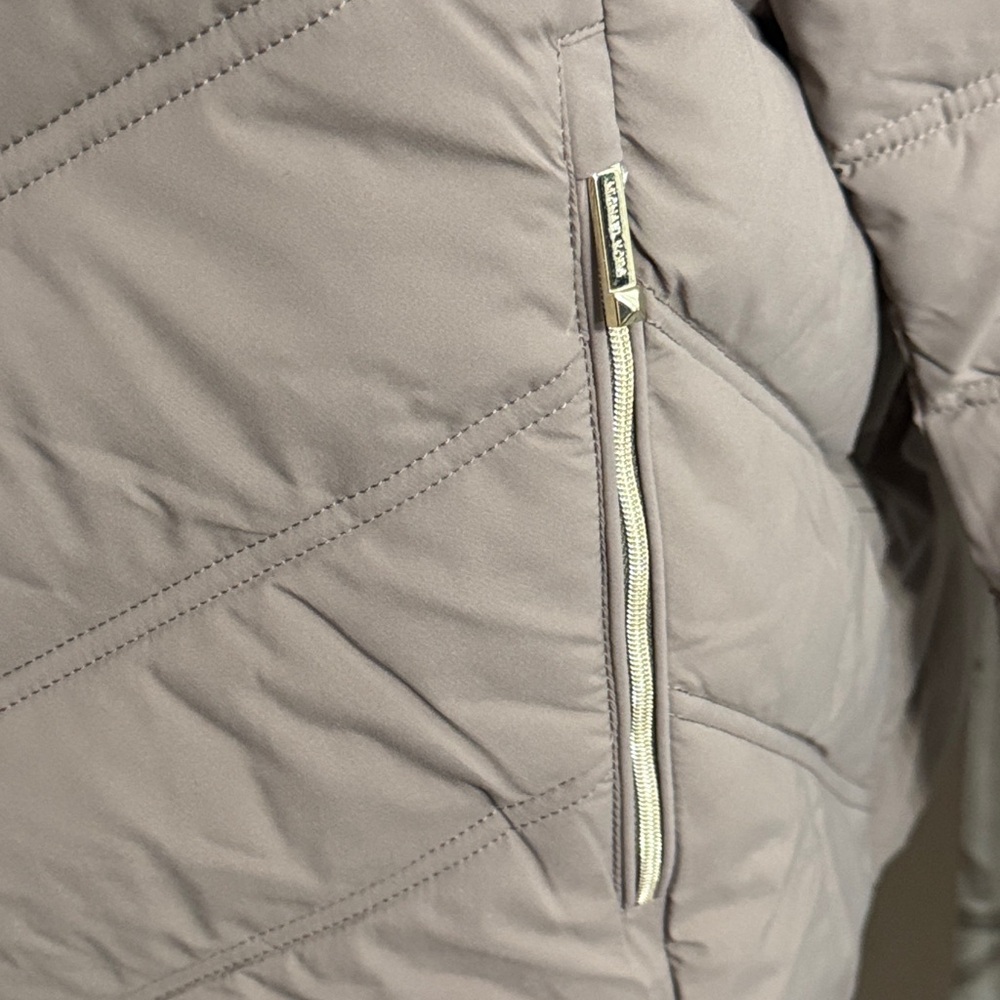 Michael Kors Quilted Puffer Jacket Taupe - Picture 6 of 8
